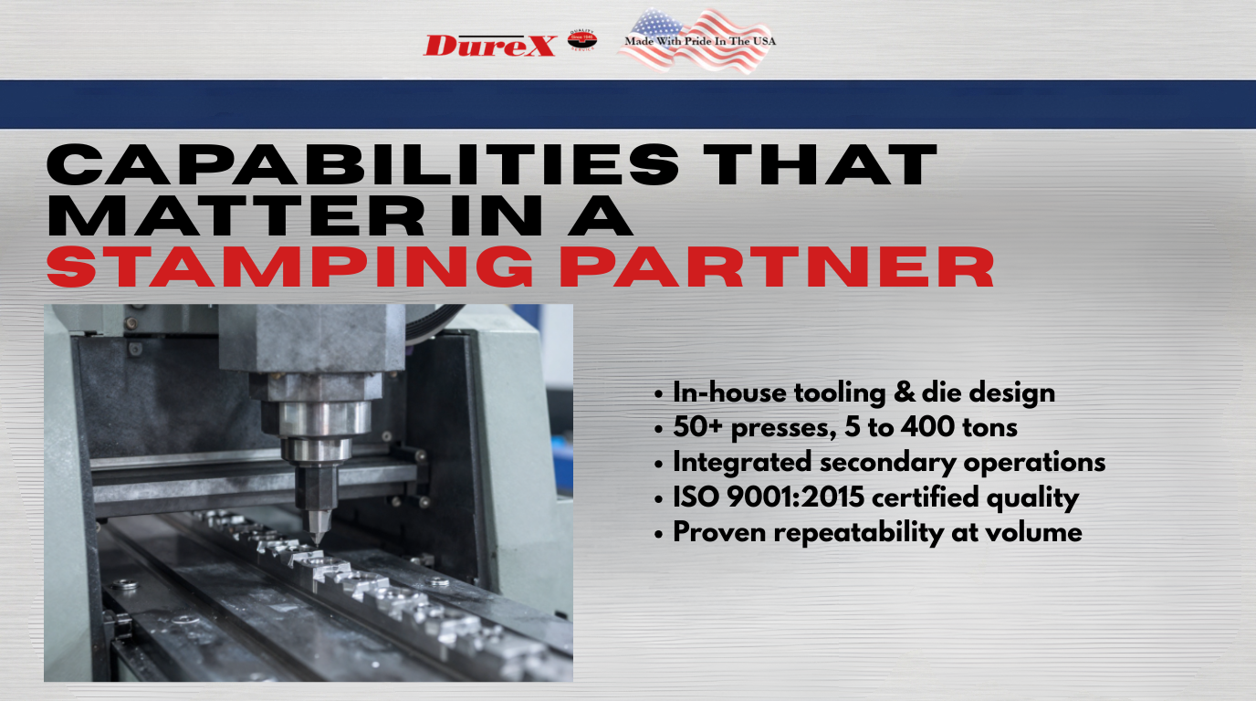 Capabilities That Matter in a Stamping Partner in Custom Metal Stamping in NJ