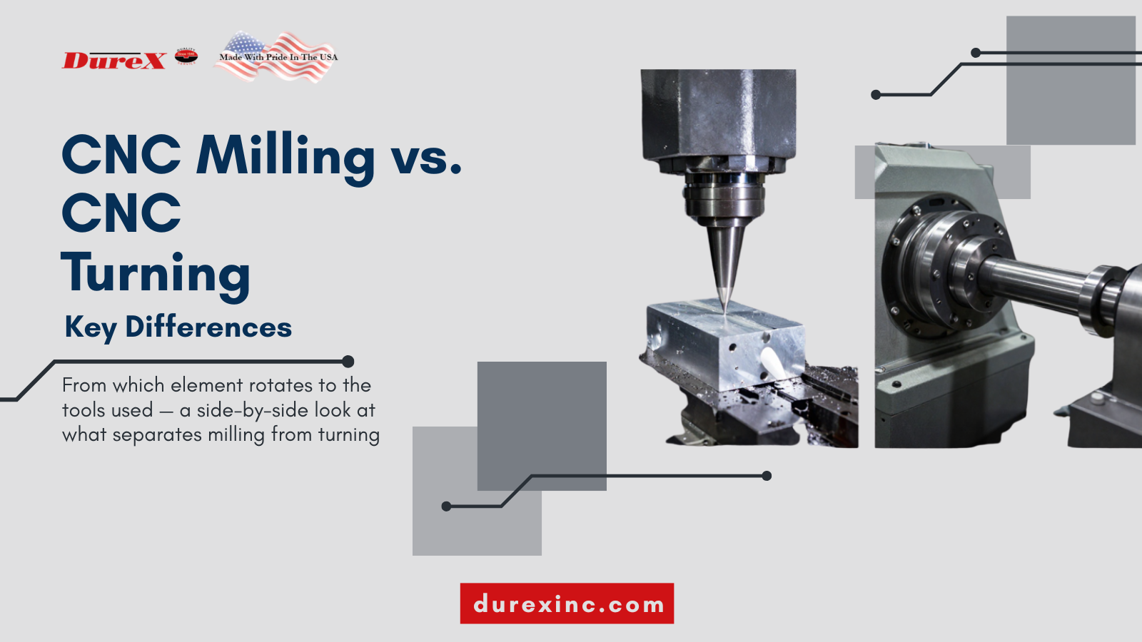 CNC milling vs CNC turning: Key Differences